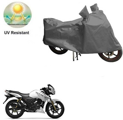 RPSENTTERPR Waterproof Two Wheeler Cover for TVS(Apache RTR 180, Grey)