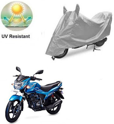 RPSENTTERPR Waterproof Two Wheeler Cover for TVS(Wego, Silver)