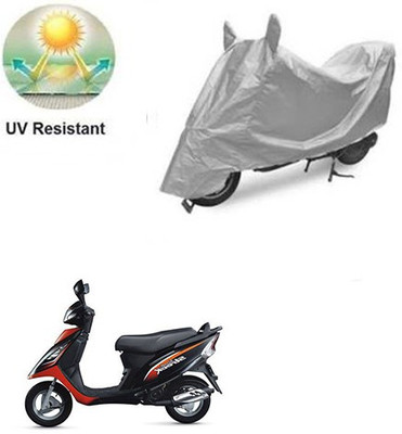 RPSENTTERPR Waterproof Two Wheeler Cover for TVS(Victor GLX, Silver)