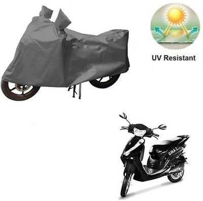 RPSENTTERPR Waterproof Two Wheeler Cover for Lohia(Oma Star, Grey)