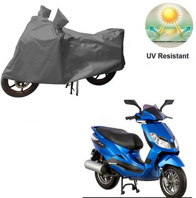MOTOWORLD Waterproof Two Wheeler Cover for Bajaj(Sunny, Grey)