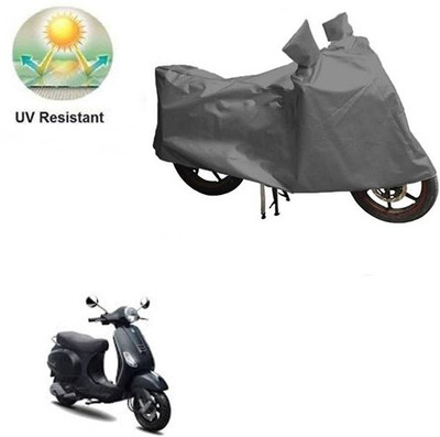 RPSENTTERPR Waterproof Two Wheeler Cover for Piaggio(Vespa LX, Grey)