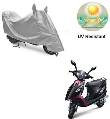 RPSENTTERPR Waterproof Two Wheeler Cover for TVS(Scooty Streak, Silver)