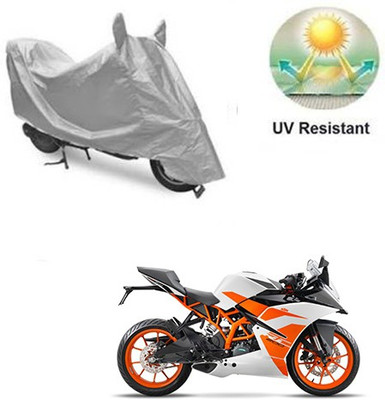 RPSENTTERPR Waterproof Two Wheeler Cover for KTM(Duke 200, Silver)