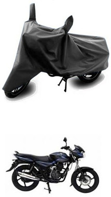 Toy Ville Two Wheeler Cover for Bajaj(Discover 100 DTS-i, Grey)