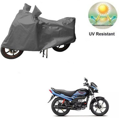 RPSENTTERPR Waterproof Two Wheeler Cover for Hero(Passion Plus, Grey)
