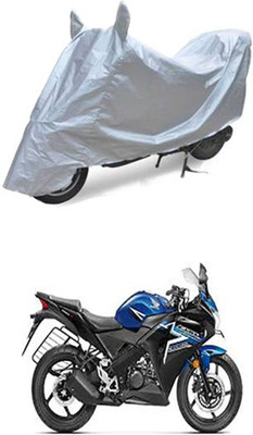 Toy Ville Two Wheeler Cover for Honda(CBR 150R, Silver)