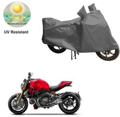 RPSENTTERPR Waterproof Two Wheeler Cover for Ducati(Monster 795, Grey)