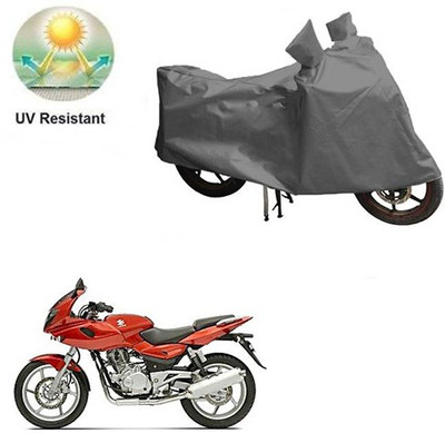 RPSENTTERPR Waterproof Two Wheeler Cover for Bajaj(Pulsar 220 DTS-i, Grey)