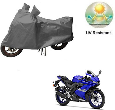 RPSENTTERPR Waterproof Two Wheeler Cover for Yamaha(R15 V3, Grey)