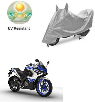 RPSENTTERPR Waterproof Two Wheeler Cover for Bajaj(Pulsar, Silver)