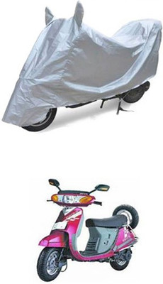 Utkarsh Two Wheeler Cover for Kinetic(Nova, Silver)