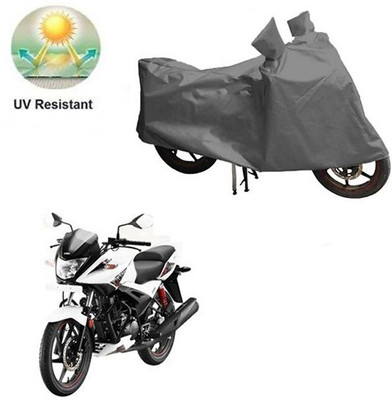 MOTOWORLD Waterproof Two Wheeler Cover for Hero(Ignitor, Grey)