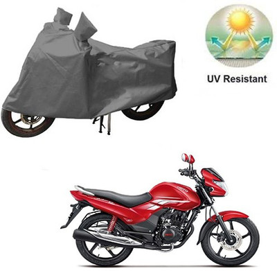 MOTOWORLD Waterproof Two Wheeler Cover for Hero(Achiever, Grey)