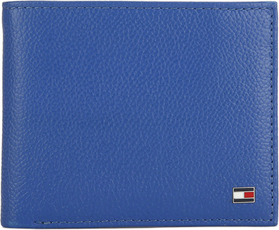 TOMMY HILFIGER Men Blue Genuine Leather Wallet(4 Card Slots)