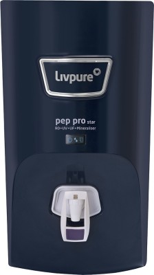 Livpure PEP-PRO-STAR 7 L RO + UV + UF + Minerals Water Purifier  (Metallic Blue)