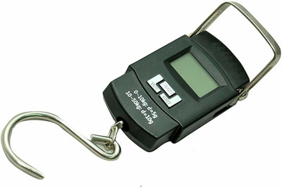 V P ENTERPRISES 50 kg Hook Type Digital Led Screen Portable Luggage Weighing Scale Weighing Scale(Black)