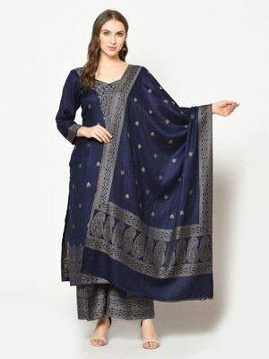 Safaa Acrylic Blend Self Design Kurta & Palazzo Material