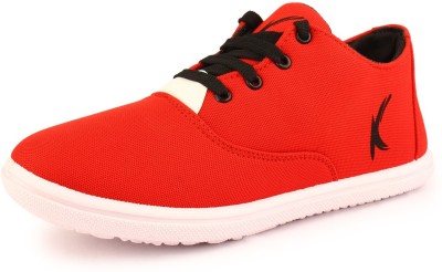 Kzaara Casual Shoes Canvas Shoes For Men(Red , 6)