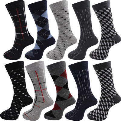 RC. ROYAL CLASS Men Printed Calf Length(Pack of 10)