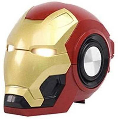 RETRACK Iron Man Mark46 Helmet Bluetooth Speaker with Light Up LED SD CARD 10 W Bluetooth Speaker