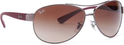 Buy Ray-Ban Aviator Sunglasses Brown For Men Online @ Best Prices in India | Flipkart.com