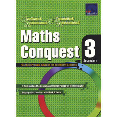SAP CA & SA Maths Conquest Secondary 3(Paperback, Tan Yuwen)
