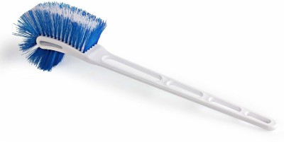 IASPRODUCTS Hockey Toilet plastic Double Sided Brush For Cleaning Brush, Bathroom & Floor Cleaning ( Blue - White) Plastic Wet and Dry Brush(Blue, White)