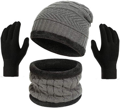 Gajraj Self Design Beanie Cap