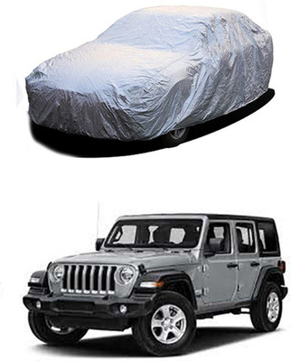 Toy Ville Car Cover For Jeep Universal For Car (Without Mirror Pockets)(Silver)