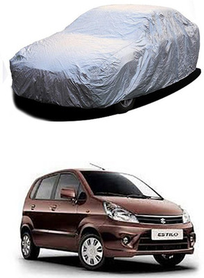 Toy Ville Car Cover For Maruti Suzuki Zen Estilo (Without Mirror Pockets)(Silver)