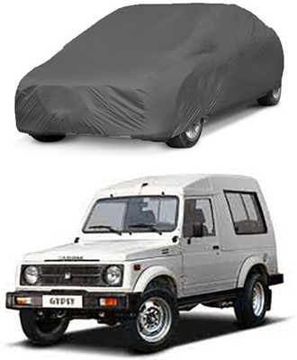 Utkarsh Car Cover For Maruti Suzuki Gypsy (Without Mirror Pockets)(Grey)