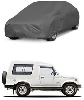 Utkarsh Car Cover For Maruti Suzuki Gypsy King (Without Mirror Pockets)(Grey)
