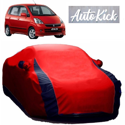 AutoKick Car Cover For Maruti Suzuki Zen Estilo (With Mirror Pockets)(Red)
