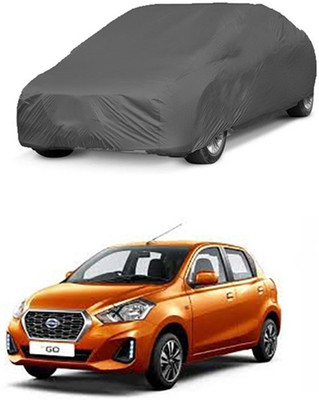 Utkarsh Car Cover For Datsun Go (Without Mirror Pockets)(Grey)