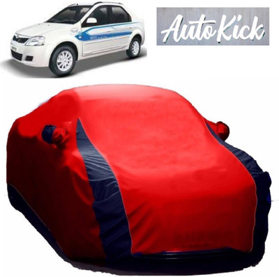 AutoKick Car Cover For Mahindra e-Verito (With Mirror Pockets)(Red)