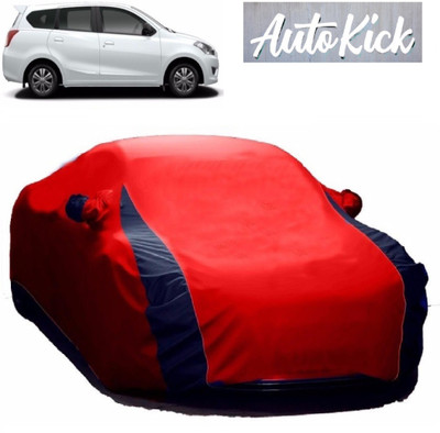 AutoKick Car Cover For Nissan Go+ (With Mirror Pockets)(Red)