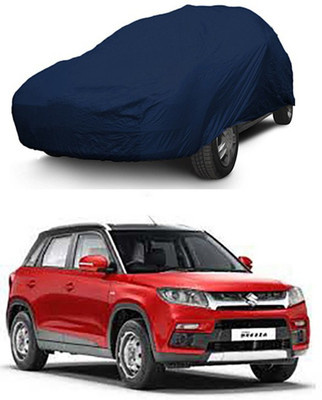 Utkarsh Car Cover For Maruti Suzuki Vitara Brezza (Without Mirror Pockets)(Blue)