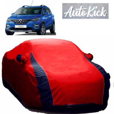 AutoKick Car Cover For Renault Triber (With Mirror Pockets)(Red)