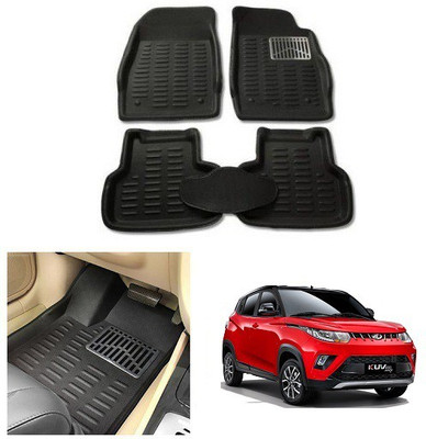 After cars PVC 3D Mat For  Mahindra KUV 100(Black)