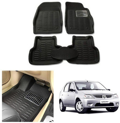 After cars PVC 3D Mat For  Mahindra Logan(Black)