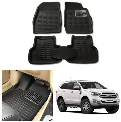 After cars Plastic 3D Mat For  Ford Endeavour(Black)