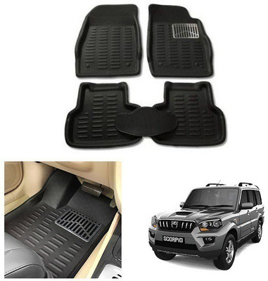 After cars PVC 3D Mat For  Mahindra Scorpio(Black)