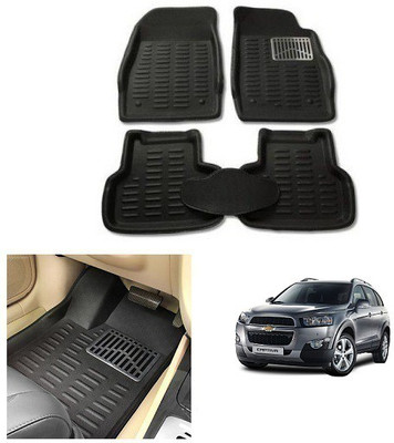 After cars Plastic 3D Mat For  Chevrolet Captiva(Black)