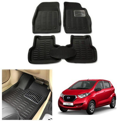 After cars Plastic 3D Mat For  Datsun Redi GO(Black)