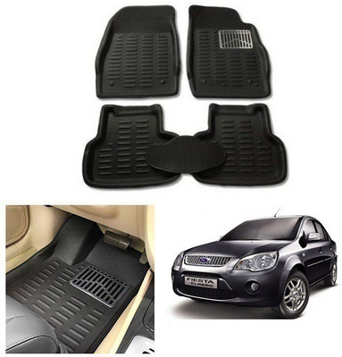 After cars Plastic 3D Mat For  Ford Fiesta Old(Black)