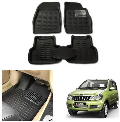 After cars PVC 3D Mat For  Mahindra Quanto(Black)