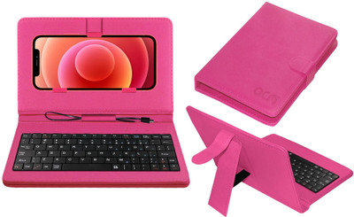 ACM Keyboard Case for Apple Iphone 12(Pink, Cases with Holder, Pack of: 1)