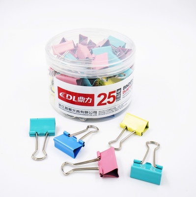 oddpod Premium Series 24mm Medium Metal Binder Clips(Set of 48, Pastel Multi-coloured)