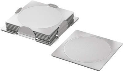 IKEA Square Steel Coaster Set(Pack of 6)